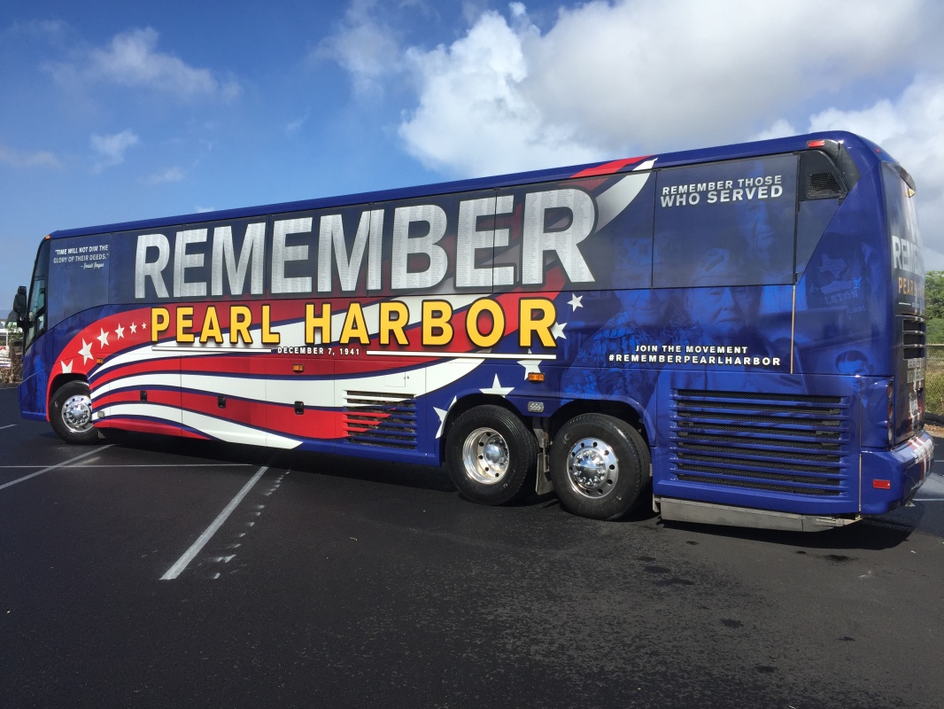 4 Pearl Harbor - Ramp Up Your Political Campaign with a Custom Tour Bus Wrap